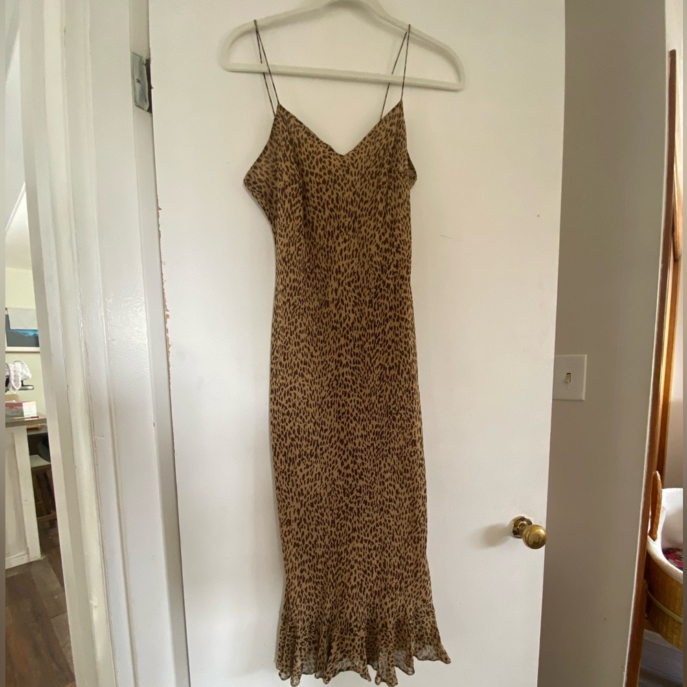 Leopard Print Slip Dress